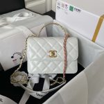 chanel as3886 mini flap bag with top handle shiny calfskin white gold 001 luxibags.ru .jpg