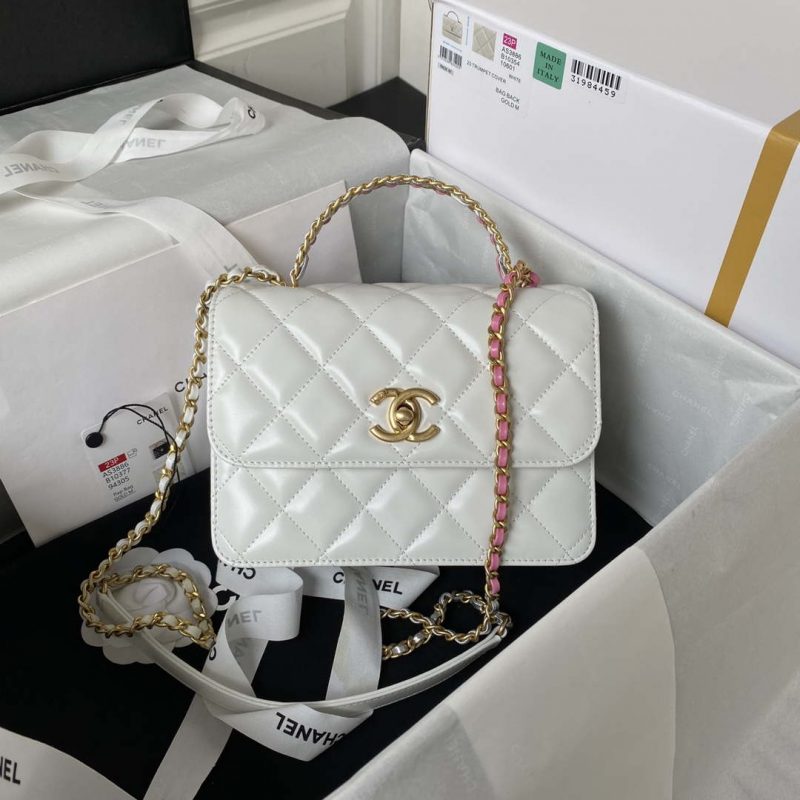 chanel as3886 mini flap bag with top handle shiny calfskin white gold 001 luxibags.ru .jpg