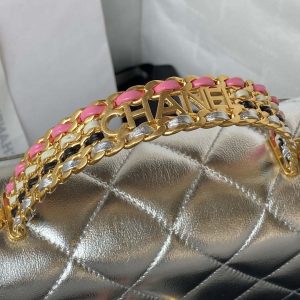 chanel as3886 mini flap bag with top handle shiny silver calfskin gold 004 luxibags.ru .jpg
