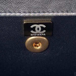 chanel as3886 mini flap bag with top handle shiny silver calfskin gold 009 luxibags.ru .jpg