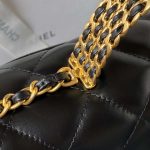 chanel as3908 cc small flap bag with top handle shiny calfskin black gold 005 luxibags.ru .jpg