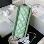 chanel as3908 cc small flap bag with top handle shiny calfskin green gold 006 luxibags.ru .jpg