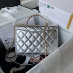 chanel as3908 cc small flap bag with top handle shiny calfskin silver gold 002 luxibags.ru .jpg