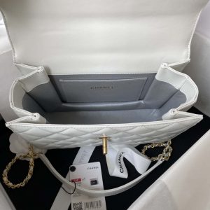 chanel as3908 cc small flap bag with top handle shiny calfskin white gold 003 luxibags.ru .jpg