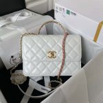 chanel as3908 cc small flap bag with top handle shiny calfskin white gold 005 luxibags.ru .jpg