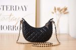 chanel as3917 clutch with chain lambskin shiny light gold metal black 002 luxibags.ru .jpg