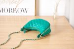 chanel as3917 clutch with chain lambskin shiny light gold metal light green 006 luxibags.ru .jpg