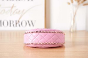 chanel as3917 clutch with chain lambskin shiny light gold metal light pink 005 luxibags.ru .jpg