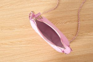 chanel as3917 clutch with chain lambskin shiny light gold metal light pink 007 luxibags.ru .jpg