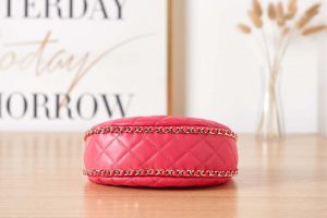 chanel as3917 clutch with chain lambskin shiny light gold metal pink 007 luxibags.ru .jpg