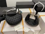 chanel as3917 small hobo bag lambskin shiny light gold metal black 001 luxibags.ru .jpg