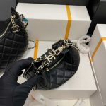 chanel as3917 small hobo bag lambskin shiny light gold metal black 002 luxibags.ru .jpg