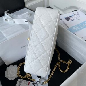 chanel as3921 flap chain bag white calfskin gold 005 luxibags.ru .jpg