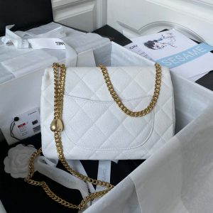 chanel as3921 flap chain bag white calfskin gold 007 luxibags.ru .jpg