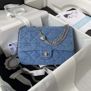 chanel as3921 flap classic bag woc denim blue 001 luxibags.ru .jpg