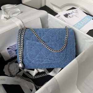 chanel as3921 flap classic bag woc denim blue 002 luxibags.ru .jpg