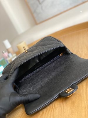 chanel as3921 mini flap chain bag calfskin gold 007 luxibags.ru .jpg