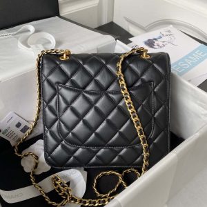 chanel as3932 flap classic bag cf lambskin black gold 002 luxibags.ru .jpg