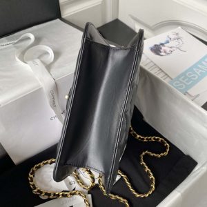 chanel as3932 flap classic bag cf lambskin black gold 006 luxibags.ru .jpg