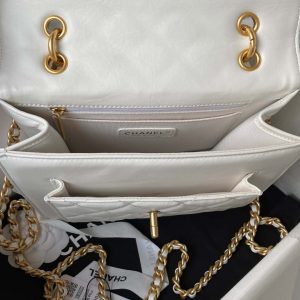 chanel as3932 flap classic bag cf lambskin white gold 007 luxibags.ru .jpg