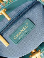 chanel as3947 small backpack wool tweed lambski gold tone metal green 006 luxibags.ru 1.jpg