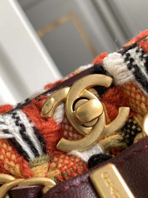 chanel as3947 small backpack wool tweed lambski gold tone metal orange 005 luxibags.ru .jpg