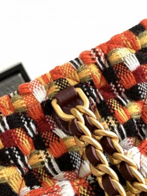 chanel as3947 small backpack wool tweed lambski gold tone metal orange 007 luxibags.ru .jpg