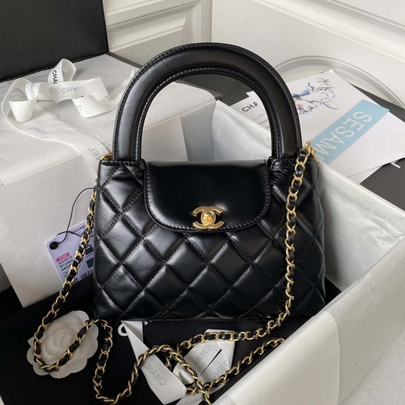chanel as3970 flap bag with top handle lambskin gold tone metal black 001 luxibags.ru .jpg