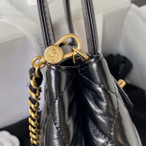 chanel as3970 flap bag with top handle lambskin gold tone metal black 005 luxibags.ru .jpg