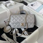 chanel as3970 flap bag with top handle lambskin gold tone metal gray 001 luxibags.ru .jpg