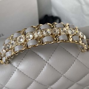 chanel as3970 flap bag with top handle lambskin gold tone metal gray 004 luxibags.ru .jpg