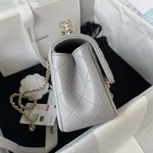 chanel as3970 flap bag with top handle lambskin gold tone metal gray 005 luxibags.ru .jpg