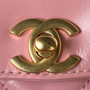 chanel as3970 flap bag with top handle lambskin gold tone metal pink 003 luxibags.ru .jpg