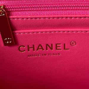 chanel as3970 flap bag with top handle lambskin gold tone metal rose red 008 luxibags.ru .jpg