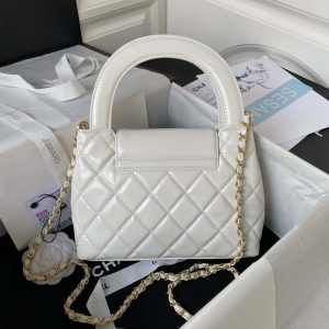 chanel as3970 flap bag with top handle lambskin gold tone metal white 002 luxibags.ru .jpg