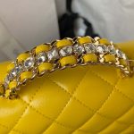 chanel as3970 flap bag with top handle lambskin gold tone metal yellow 004 luxibags.ru .jpg