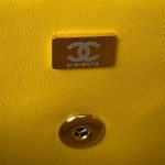 chanel as3970 flap bag with top handle lambskin gold tone metal yellow 009 luxibags.ru .jpg