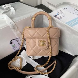 chanel as3973 small vanity case lambskin bag with top handle nude pink gold 001 luxibags.ru .jpg