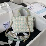 chanel as3973 small vanity case tweed lambskin gold metal green white 002 luxibags.ru .jpg