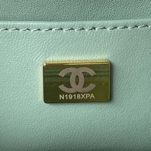 chanel as3973 small vanity case tweed lambskin gold metal green white 008 luxibags.ru .jpg