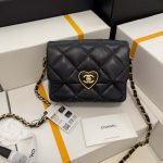chanel as3979 mini flap bag lambskin plexi gold tone meta black 001 luxibags.ru .jpg