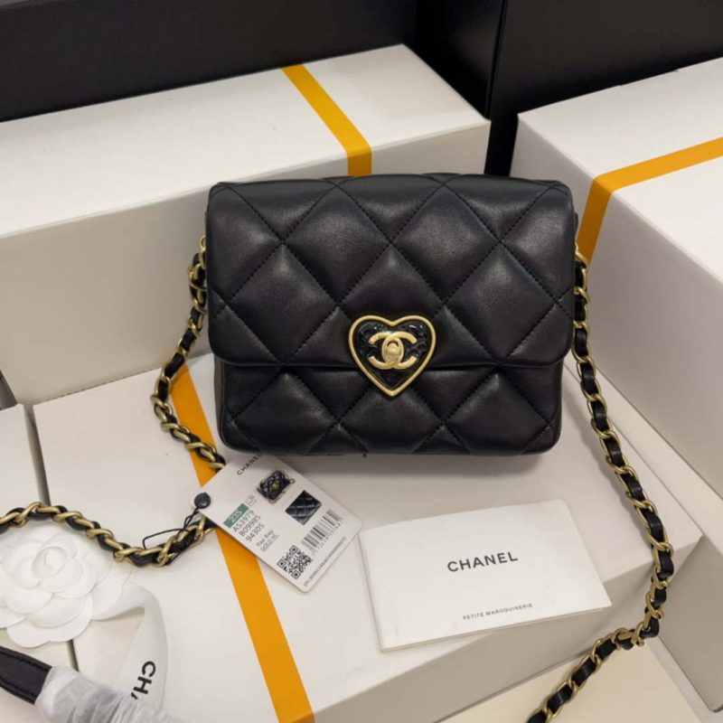 chanel as3979 mini flap bag lambskin plexi gold tone meta black 001 luxibags.ru .jpg