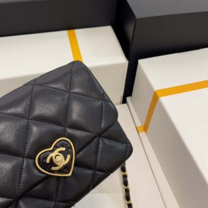 chanel as3979 mini flap bag lambskin plexi gold tone meta black 003 luxibags.ru .jpg