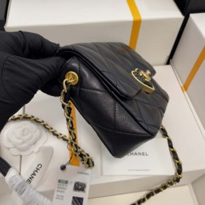 chanel as3979 mini flap bag lambskin plexi gold tone meta black 004 luxibags.ru .jpg