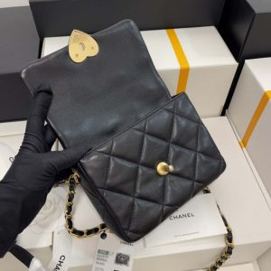 chanel as3979 mini flap bag lambskin plexi gold tone meta black 005 luxibags.ru .jpg