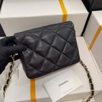chanel as3979 mini flap bag lambskin plexi gold tone meta black 008 luxibags.ru .jpg