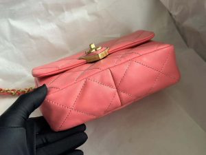 chanel as3979 mini flap bag lambskin plexi gold tone meta pink 006 luxibags.ru .jpg
