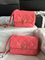 chanel as3979 mini flap bag lambskin plexi gold tone meta pink 010 luxibags.ru .jpg