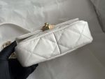 chanel as3979 mini flap bag lambskin plexi gold tone meta white 006 luxibags.ru .jpg