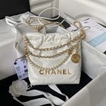 chanel as3980 22 mini handbag shiny calfskin gold tone metal white 001 luxibags.ru .jpg